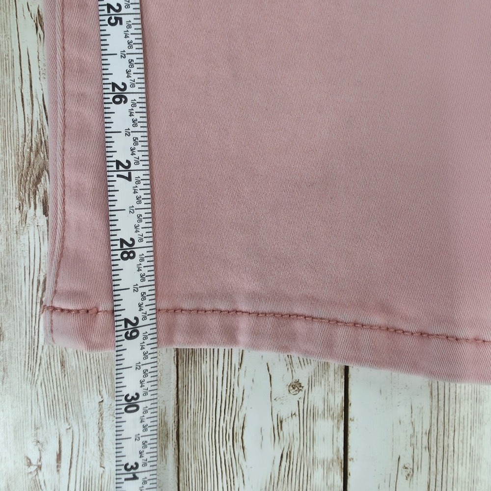 Cabi Style 230 Skinny Mid Rise Stretch Pink Jeans Womens 14 - Picture 5 of 8
